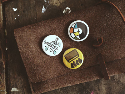 buttons badges buttons drop ink