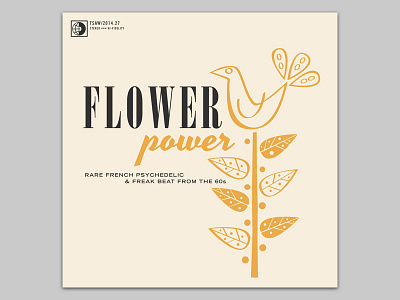 flower power album album cover bird cover illustration mixtape tsaw