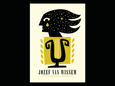 Jozef Van Wissem gig gigposter illustration music poster tarbes
