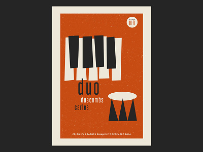 duo Duscombs / Carle gig poster