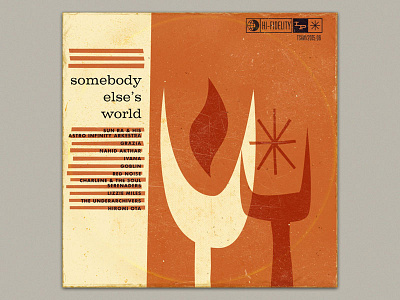 somebody else's world album cover illustration jazz mixtape record