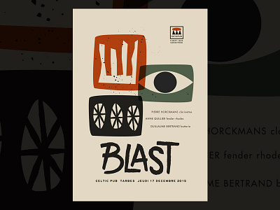 Blast gigposter gigposter illustration jazz music poster