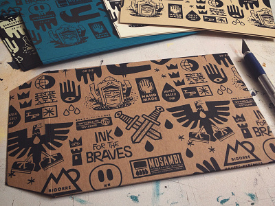 screen printed envelopes envelopes handmade illustration pattern print screenprint