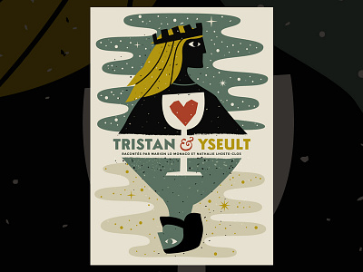 Tristan & Yseult drama illustration myth play poster tristanandisolde