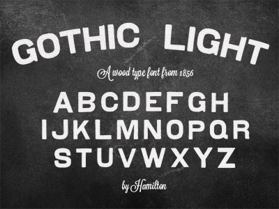 Gothic Light Face • No 21 (WIP) font gothic type typography