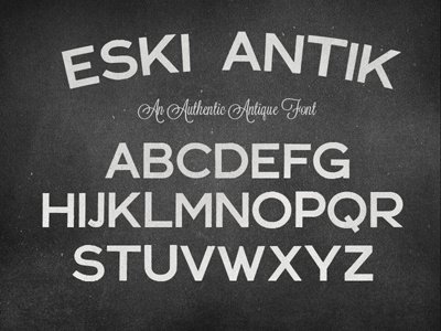 Eski Antik antique font type typography