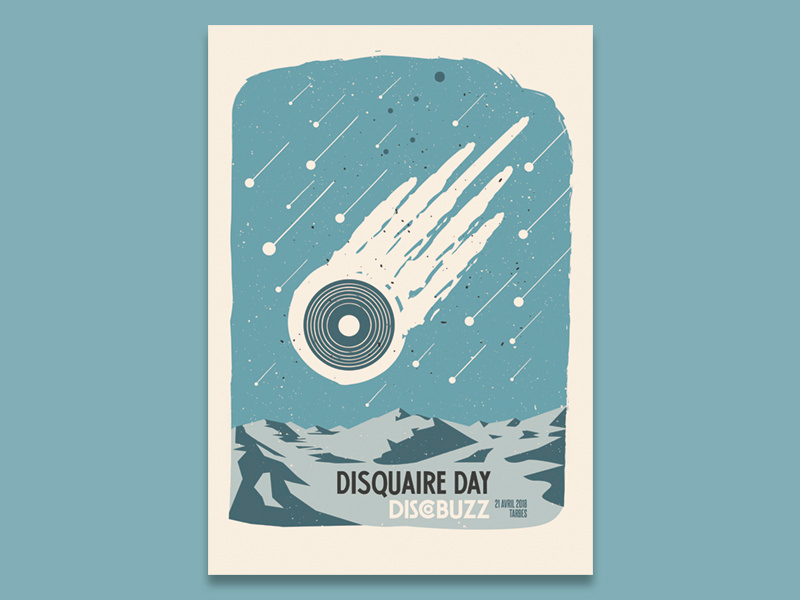 disquaire day 2018 • Lyrids tarbes disquaire day print record store day illustration poster screenprint