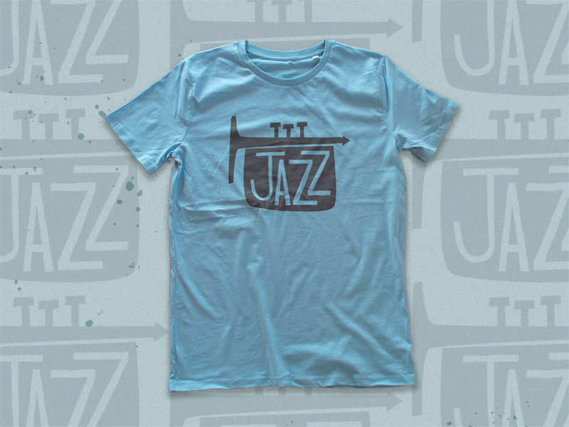 Jazz Tee screenprint jazz