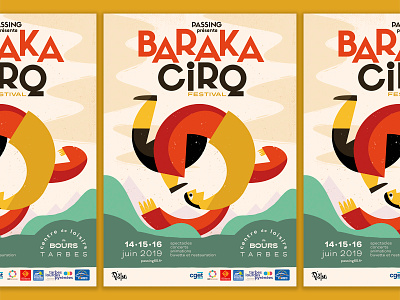 Baraka Cirq festival festival poster graphic design illustration poster poster design print