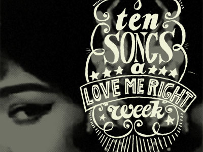 TSAW/2012.29 • Love me right album cover hand lettering lettering tsaw