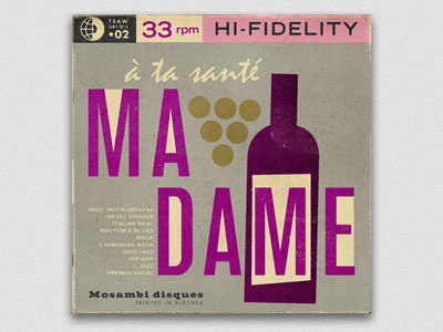 Cheers madame! album cover bottle mixtape tsaw vintage wine