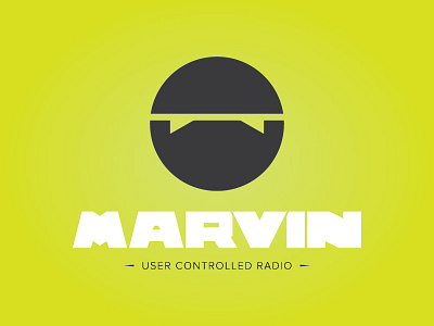Marvin User Controlled Radio Logo music web application branding webapp