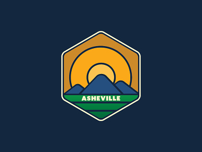 Day 17 - Geography asheville badge logo