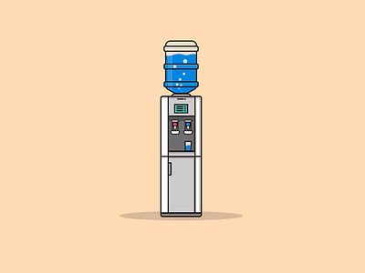 Water Dispenser Illustration.