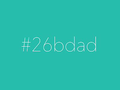 #26bdad color colour