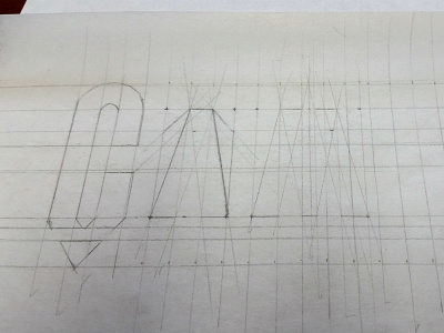 Rebrand WIP c grid logo pencil redesign sketch wip