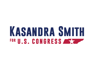 Kasandra Smith for U.S. Congress congressional campaign logo logo design tennessee us congress