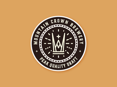 Mountain Crown Brewery Coaster