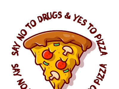 Say Yes To Pizza design drawing drawings illustration vector
