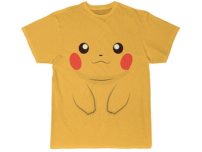 Pikachu Face T-Shirt illustration pika pikachu pokemon pokemongo t shirts