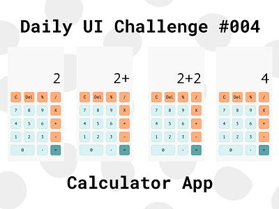 Daily UI Challenge #004 - Calculator beginner calculator calculator app daily ui 004 dailyui dailyui004 dailyuichallenge figma mobile mobile app ui design