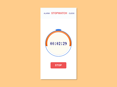 Stopwatch - Daily UI Challenge 014 014 beginner beginners dailyui dailyuichallenge design figma mobile mobile app ui ui design