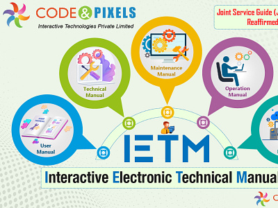 IETM - Interactive Electronic Technical Manual 3d animation branding design education technology ietm logo motion graphics software technology ui