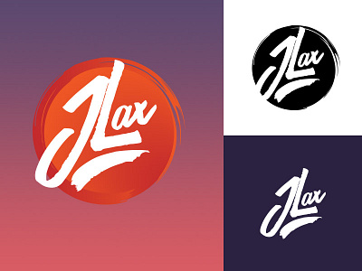 New J.Lax Logo brush circle logo script