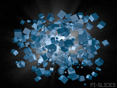 Explosion Cubed 3d abstract cinema 4d cube explosion gif loop pi slices seamless vj clip