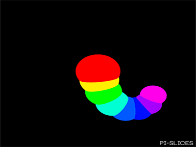 Technicolor Elasticity 3d bug cinema 4d elastic gif loop rainbow seamless technicolor