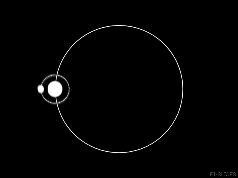 Orbital Motion 2d 3d bistability black and white cinema 4d gif moon motion blur optical illusion orbit planet
