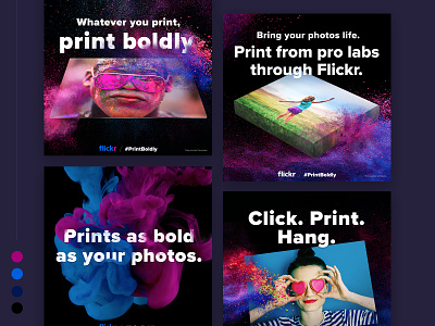 Print Boldly Campaign Ads campaign colors splash