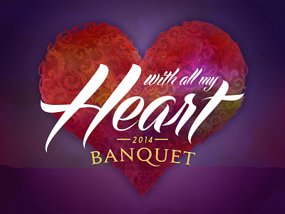 2014 Banquet design heart logo