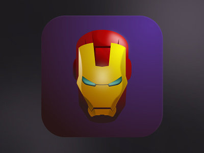Iron Man Icon 2 icon logo sketch
