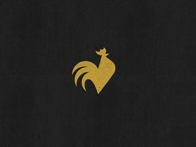 Rooster bantam rooster logo minimal simple