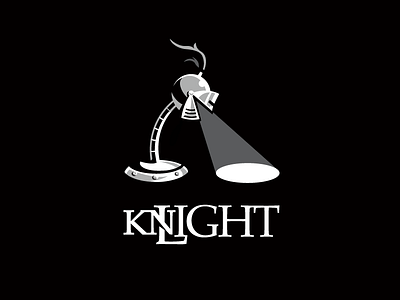 Knight Light icon identity knight lamp logo warrior