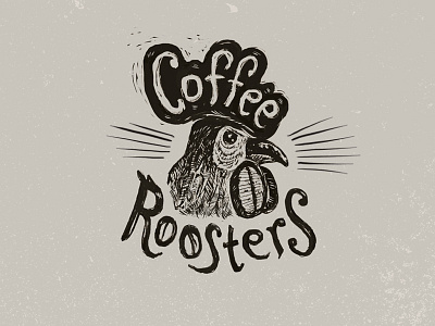 Coffee Roosters branding coffee beans coffee roaster identity logo