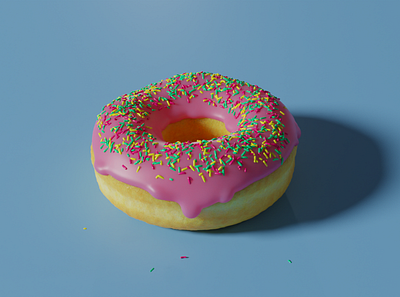 Everything starts with this donut 3d 3ddesign 3dmodel blender blenderguru donut render