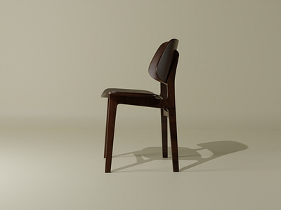 Wooden Chair 3D Model