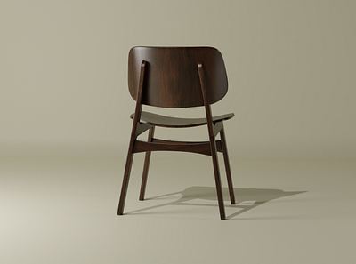 Wooden Chair 3D Model 3d 3d model blender chair furniture design graphic design interior design render