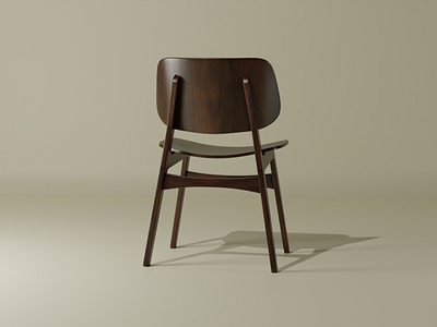 Wooden Chair 3D Model