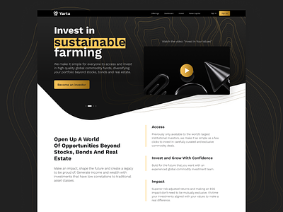 Yarta - Invest In The Planet Website Redesign