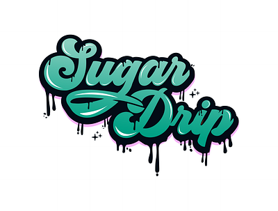 Sugar drip branding cargologo design graphic design logo typography