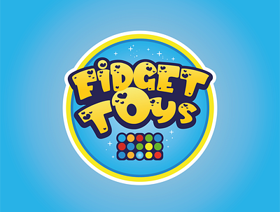 Fidget Toys logo branding design graphic design logo typography typographylogo