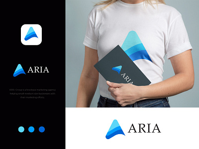 aria branding l a modern logo l a letter logo l a monogram