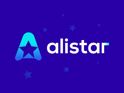 alistar logo l a letter logo l star logo l modern mark