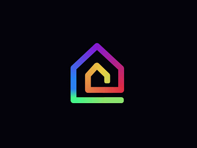 modern line art home logo l real estate logo