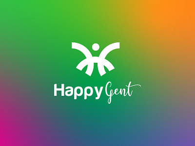 happy   abstract logo l h logo   modern loho