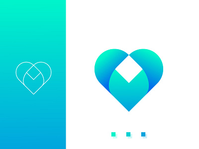 heart logo mark ( USED) best logo best logo designer in dribbble brand identity branding gradient logo health heart heart logo hospital love logo lovely medical minimal modern logo modern logo designer ready made logo unique logo vector