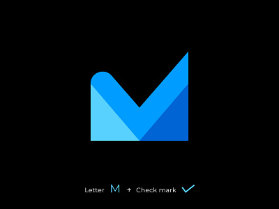 letter m and check mark concepts